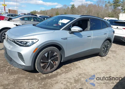 2022 Volkswagen Id.4 Pro из США, поврежденный, VIN WVGRMPE27NP061693